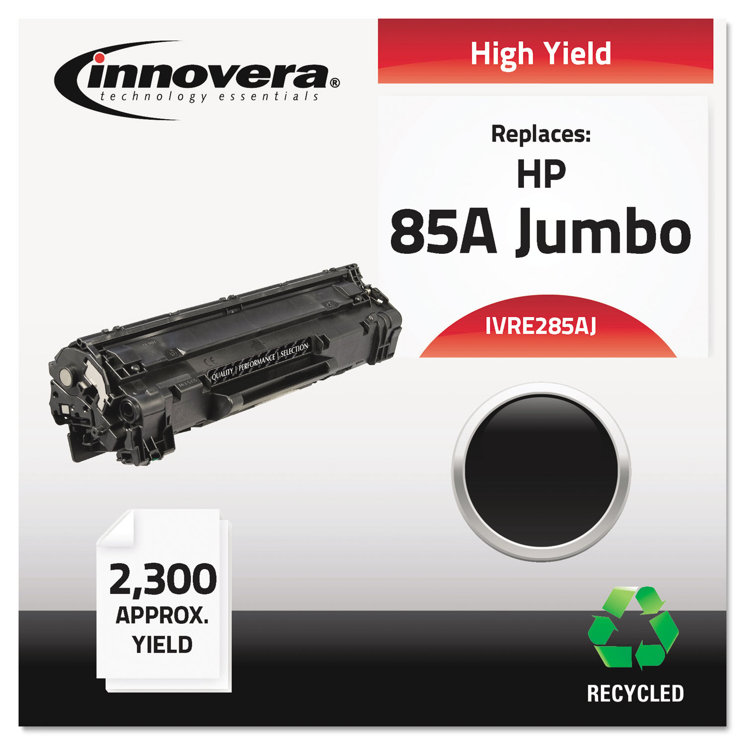 Remanufactured CE285A(J) (85AJ) Extra High-Yield Toner, Black