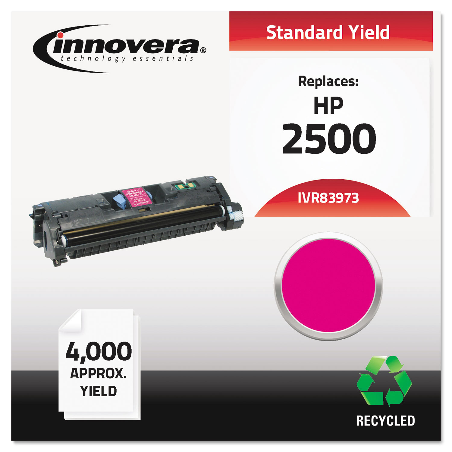 Remanufactured Q3973A (123A) Toner, 4000 Page-Yield, Magenta