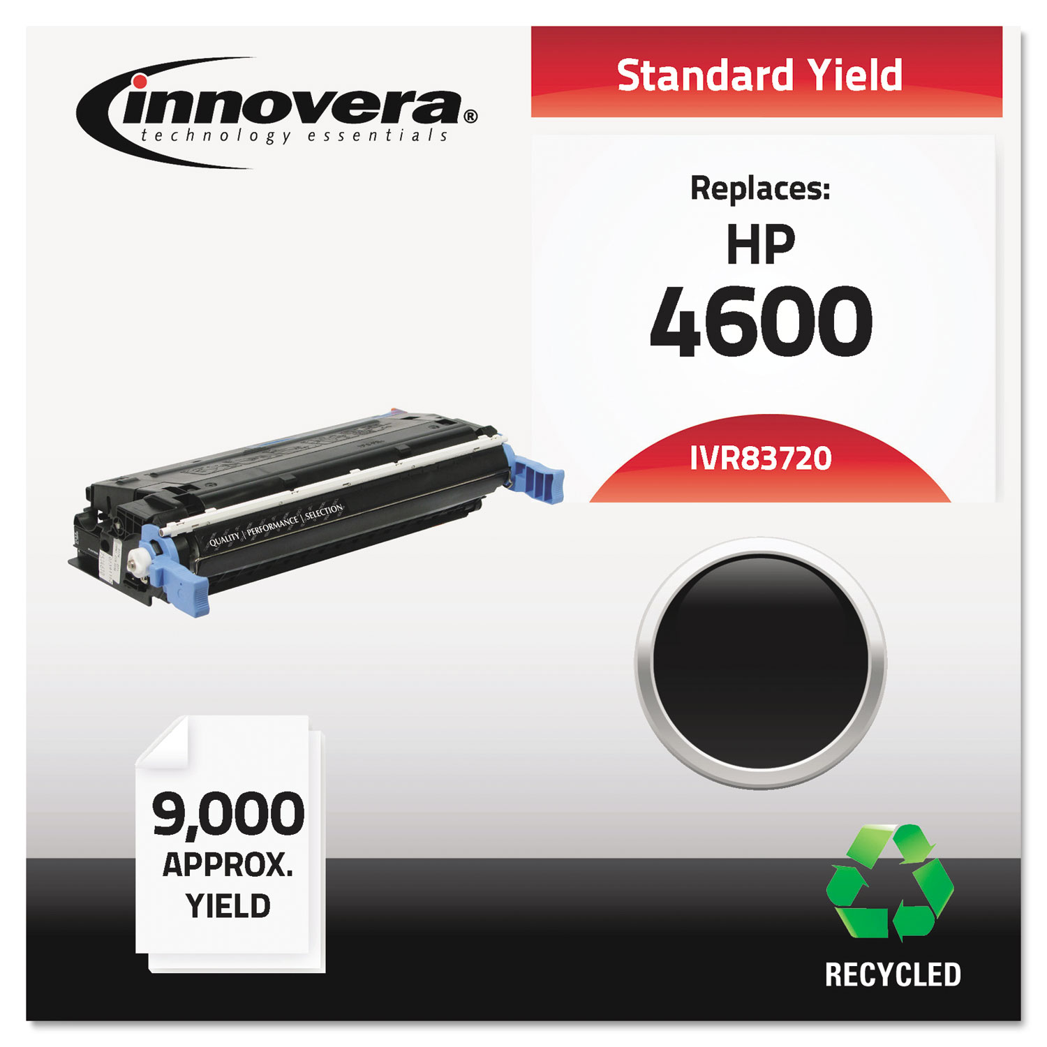  Innovera IVR83720 Remanufactured C9720A (641A) Toner, 9000 Page-Yield, Black (IVR83720) 