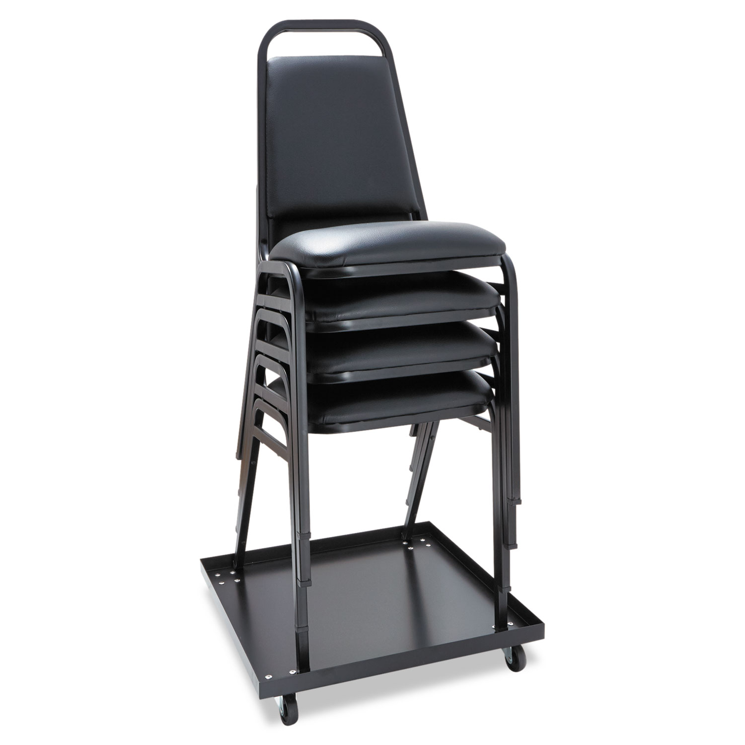 Padded Steel Stacking Chair Supports Up to 250 lb 18.5