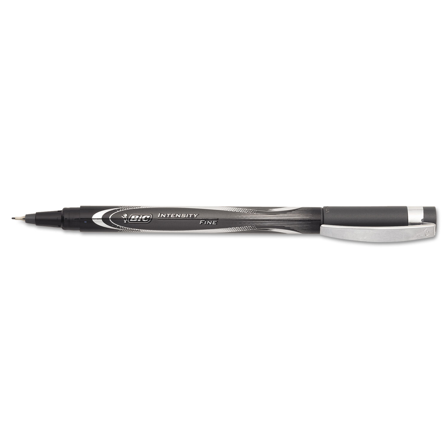 Intensity Permanent Marker Pen, .5mm, Fine, Black, Dozen