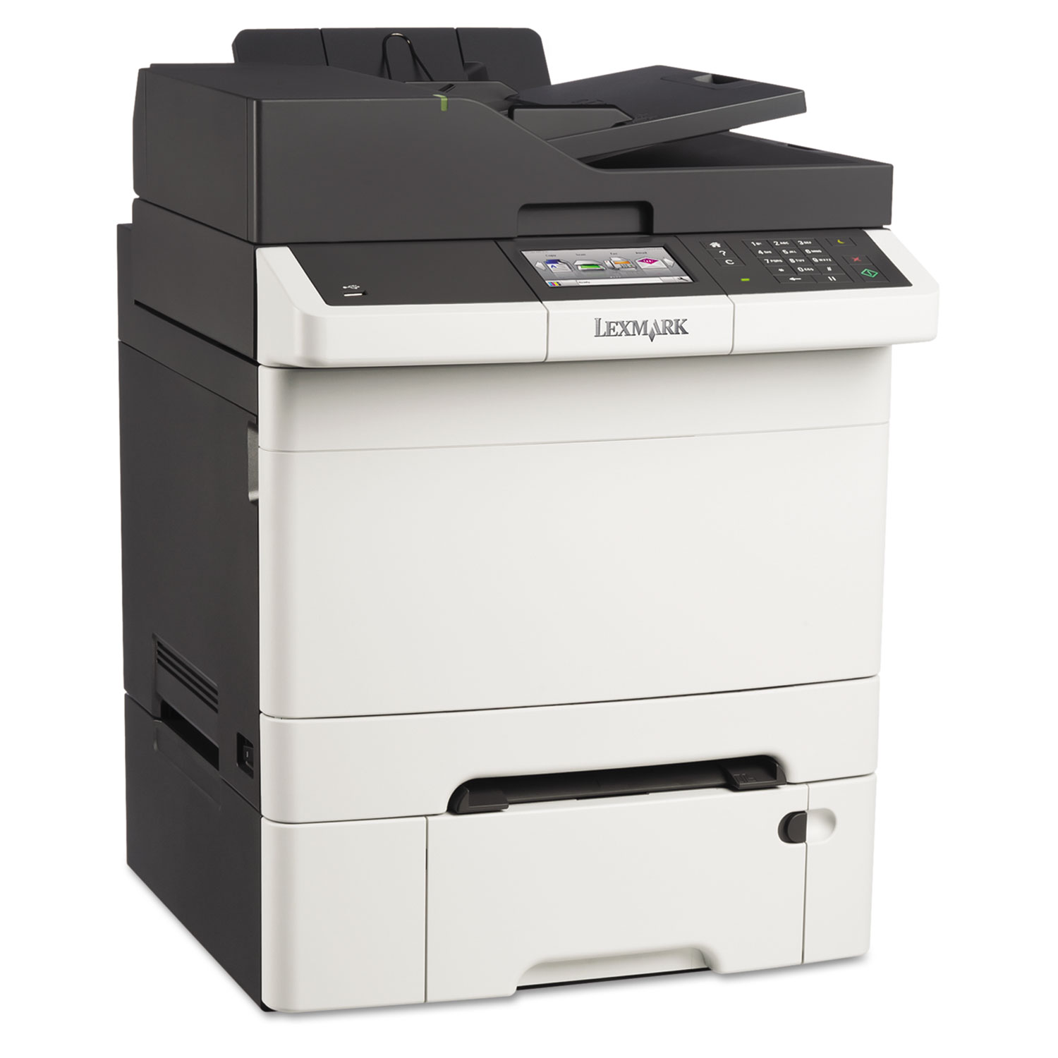 CX410dte Multifunction Color Laser Printer, Copy/Fax/Print/Scan