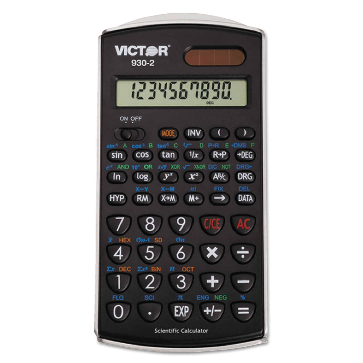  Victor 9302 930-2 Scientific Calculator, 10-Digit LCD (VCT9302) 