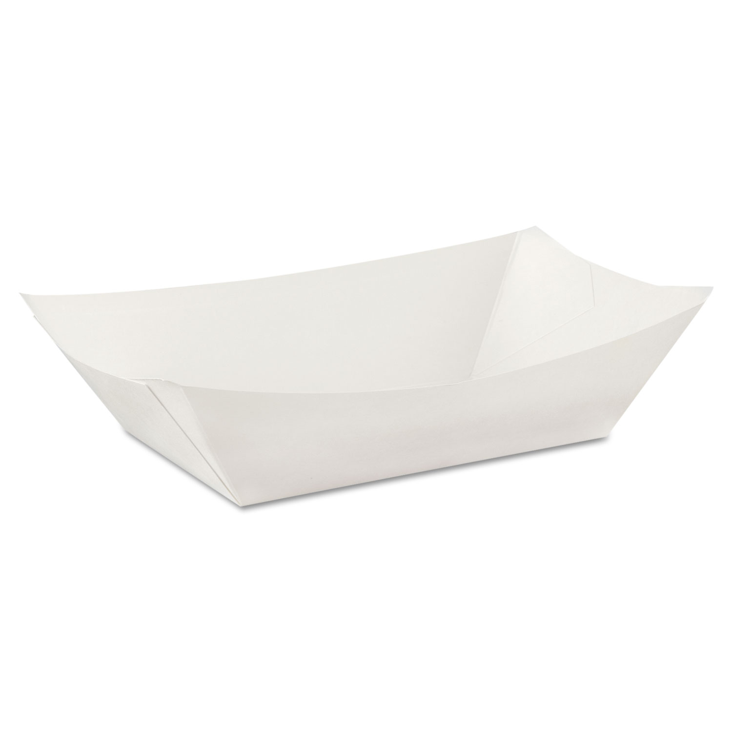  Dixie KL300W8 Kant Leek Polycoated Paper Food Tray, 3 Pound, White, 250/Pack (DXEKL300W8) 