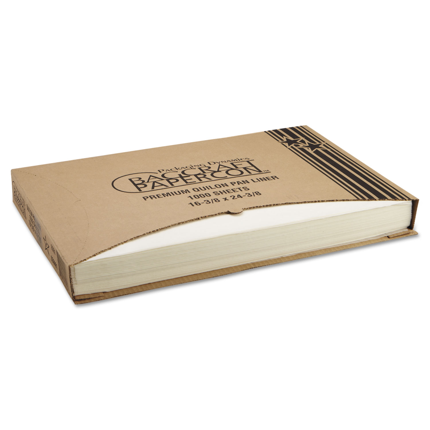  Bagcraft P030001 Grease-Proof Quilon Pan Liners, 16 3/8 x 24 3/8, White, 1000 Sheets/Carton (BGC030001) 