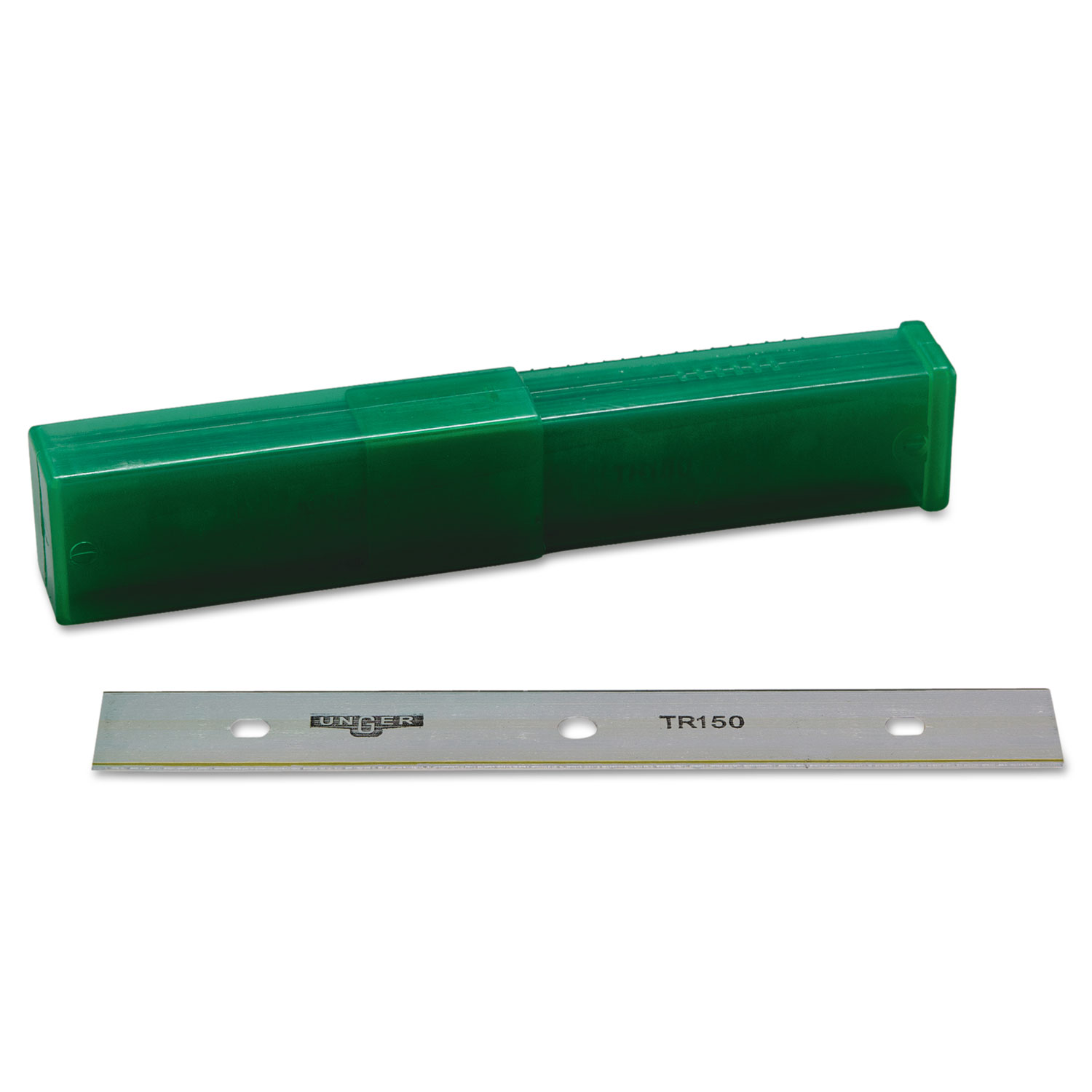  Unger TR150 ErgoTec Glass Scraper Replacement Blades, 6 Double-Edge, 25/Pack (UNGTR15) 