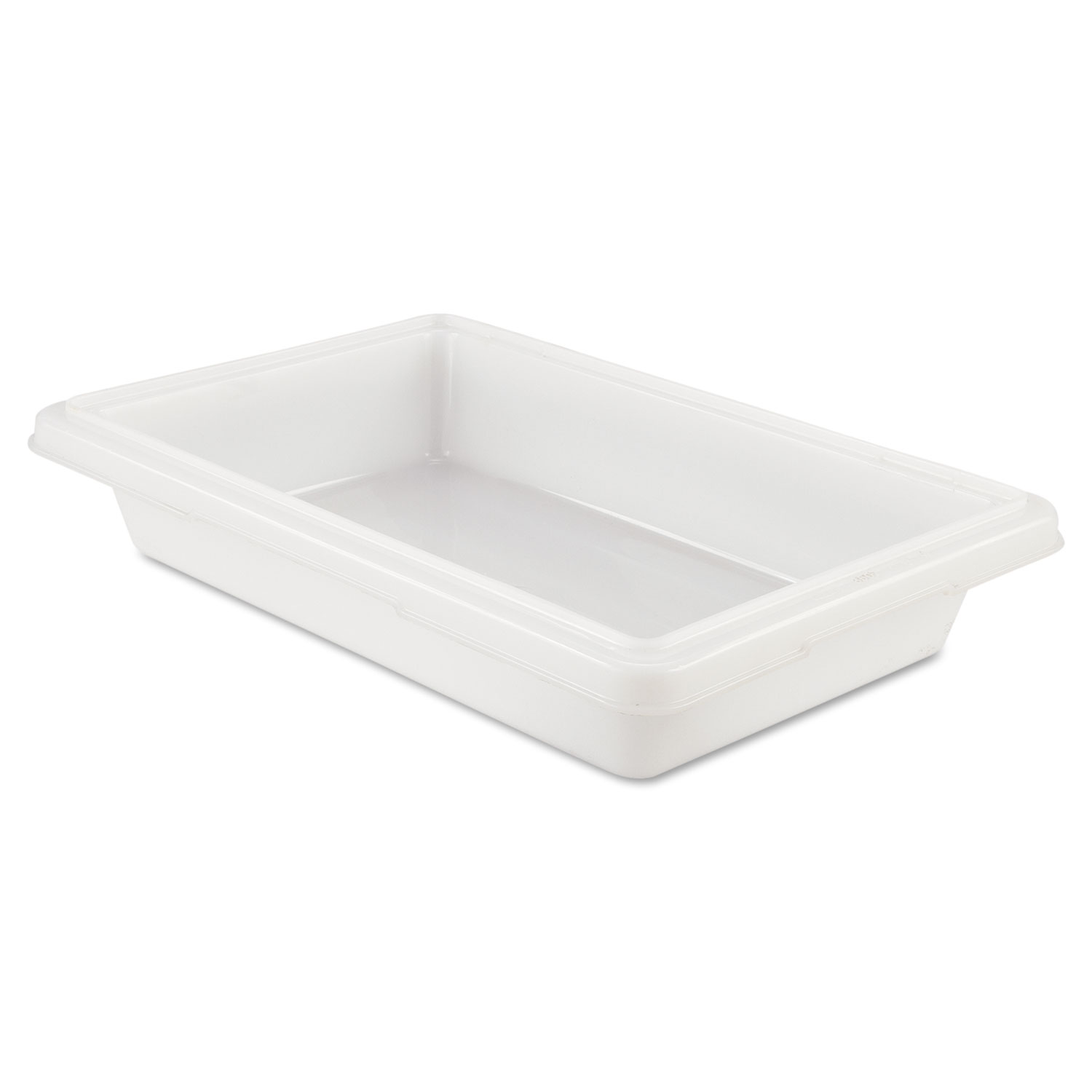  Rubbermaid Commercial FG350700WHT Food/Tote Boxes, 2gal, 18w x 12d x 3 1/2h, White (RCP3507WHI) 