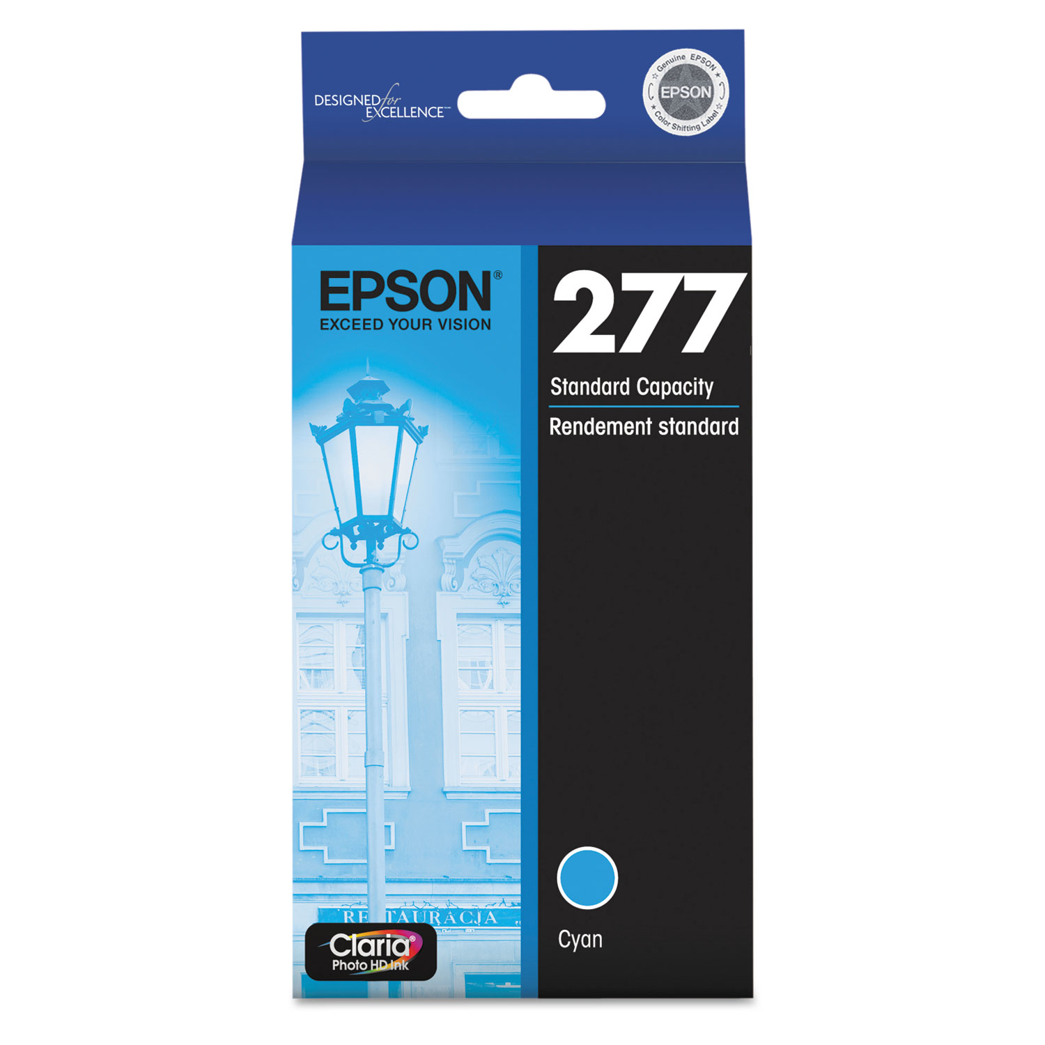  Epson T277220-S T277220S (277) Claria Ink, 360 Page-Yield, Cyan (EPST277220S) 