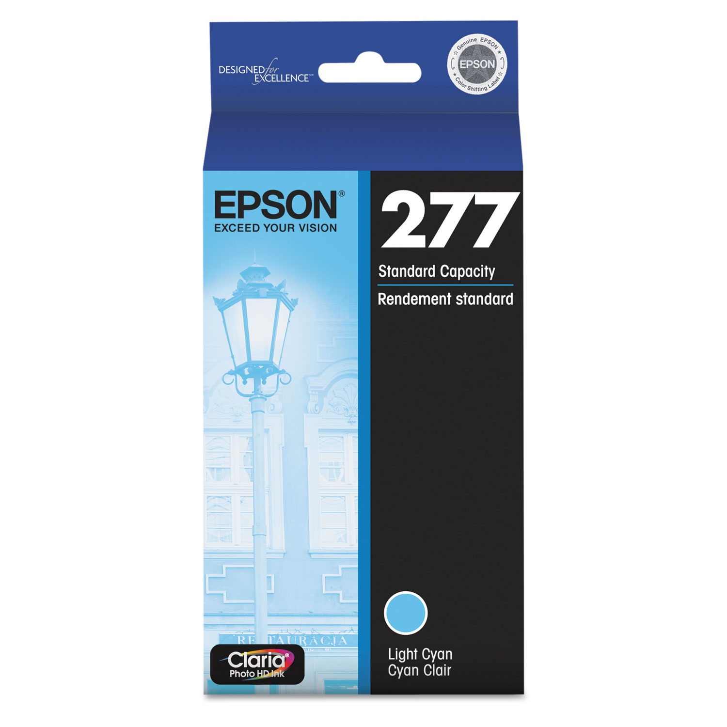  Epson T277520-S T277520S (277) Claria Ink, 360 Page-Yield, Light Cyan (EPST277520S) 