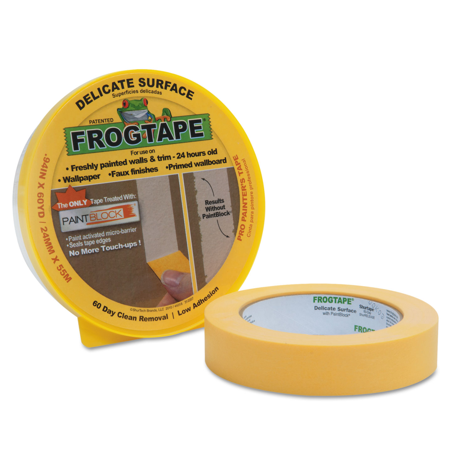 FROGTAPE Painting Tape, .94 x 60 yards, 3 Core, Yellow