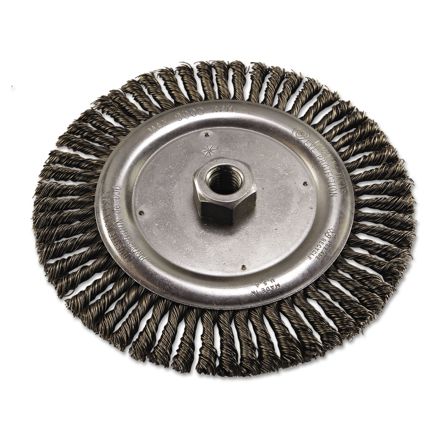  Anchor Brand 94870 String Bead Wheel Brush, 7 Dia, Steel, .02 Wire (ANR7S58) 