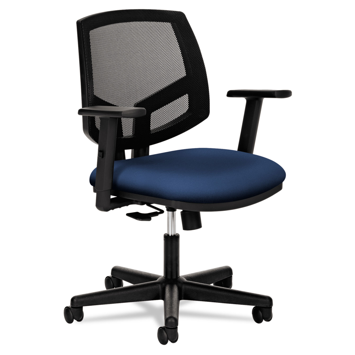 Volt Series Mesh Back Task Chair with Synchro-Tilt, Navy Fabric
