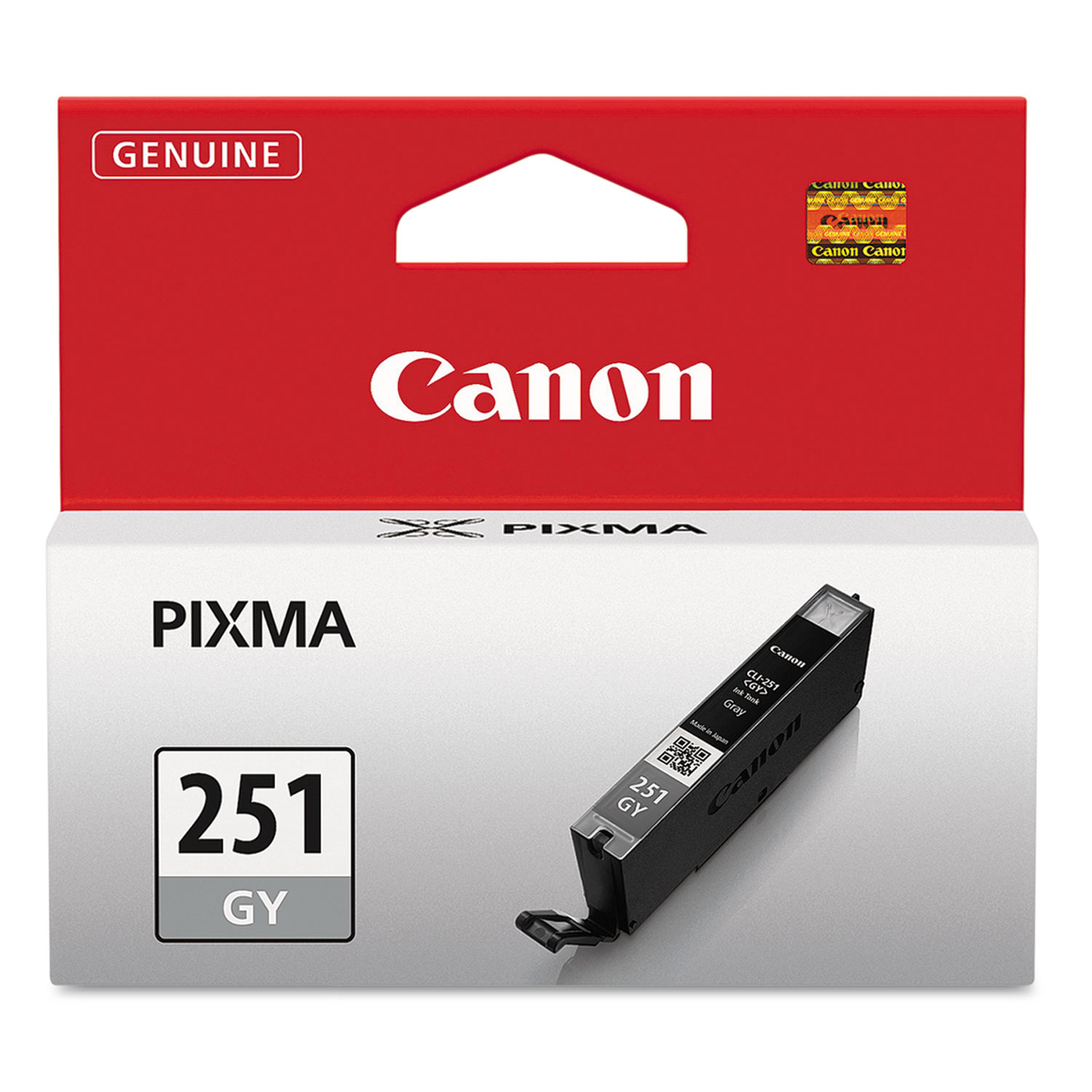  Canon 6517B001 6517B001 (CLI-251) ChromaLife100+ Ink, 780 Page-Yield, Gray (CNM6517B001) 