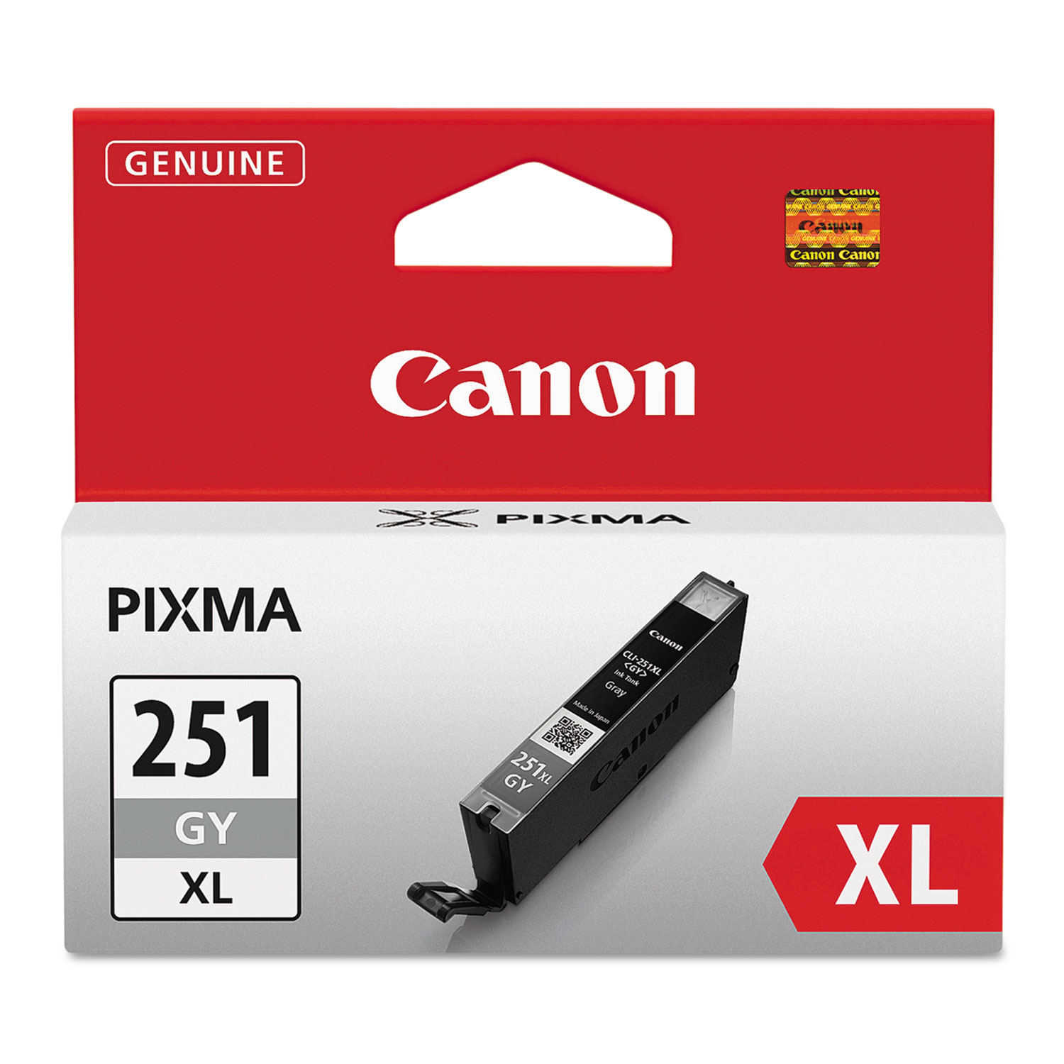  Canon 6452B001 6452B001 (CLI-251XL) ChromaLife100+ High-Yield Ink, 3350 Page-Yield, Gray (CNM6452B001) 
