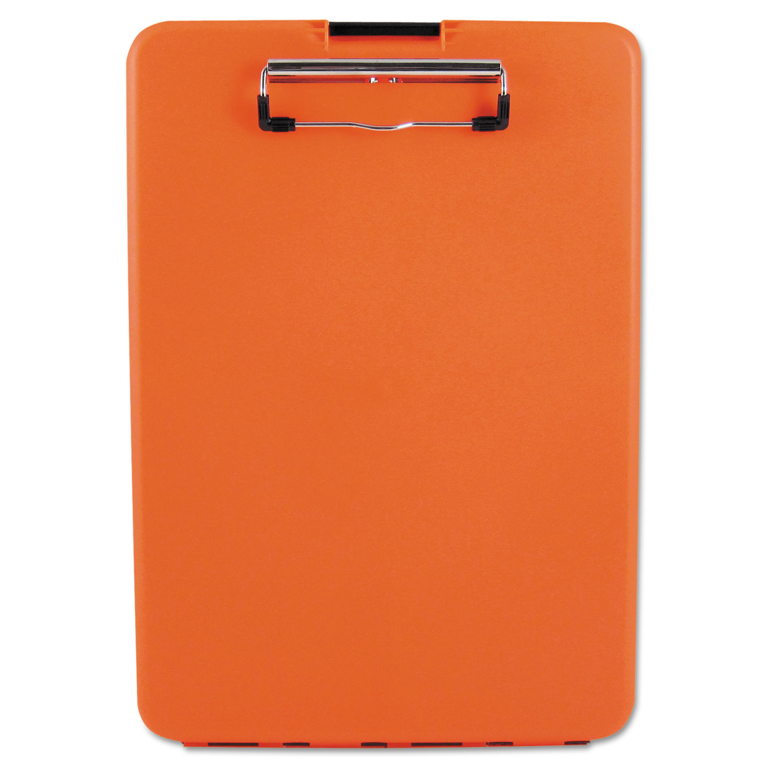 SlimMate Storage Clipboard, 1/2 Clip Cap, 8 1/2 x 11 Sheets, Hi-Vis Orange