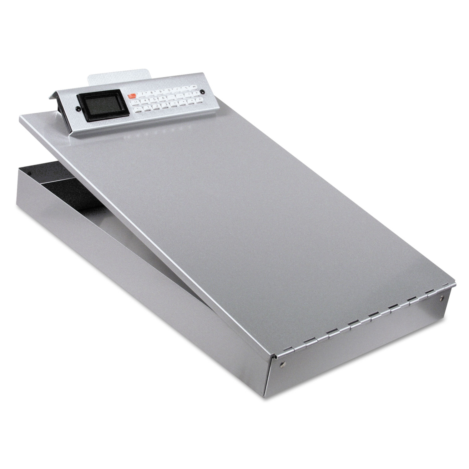 Redi-Rite Aluminum Portable Desktop, 1" Clip Capacity, 8 1/2 x 12 Sheets, Silver