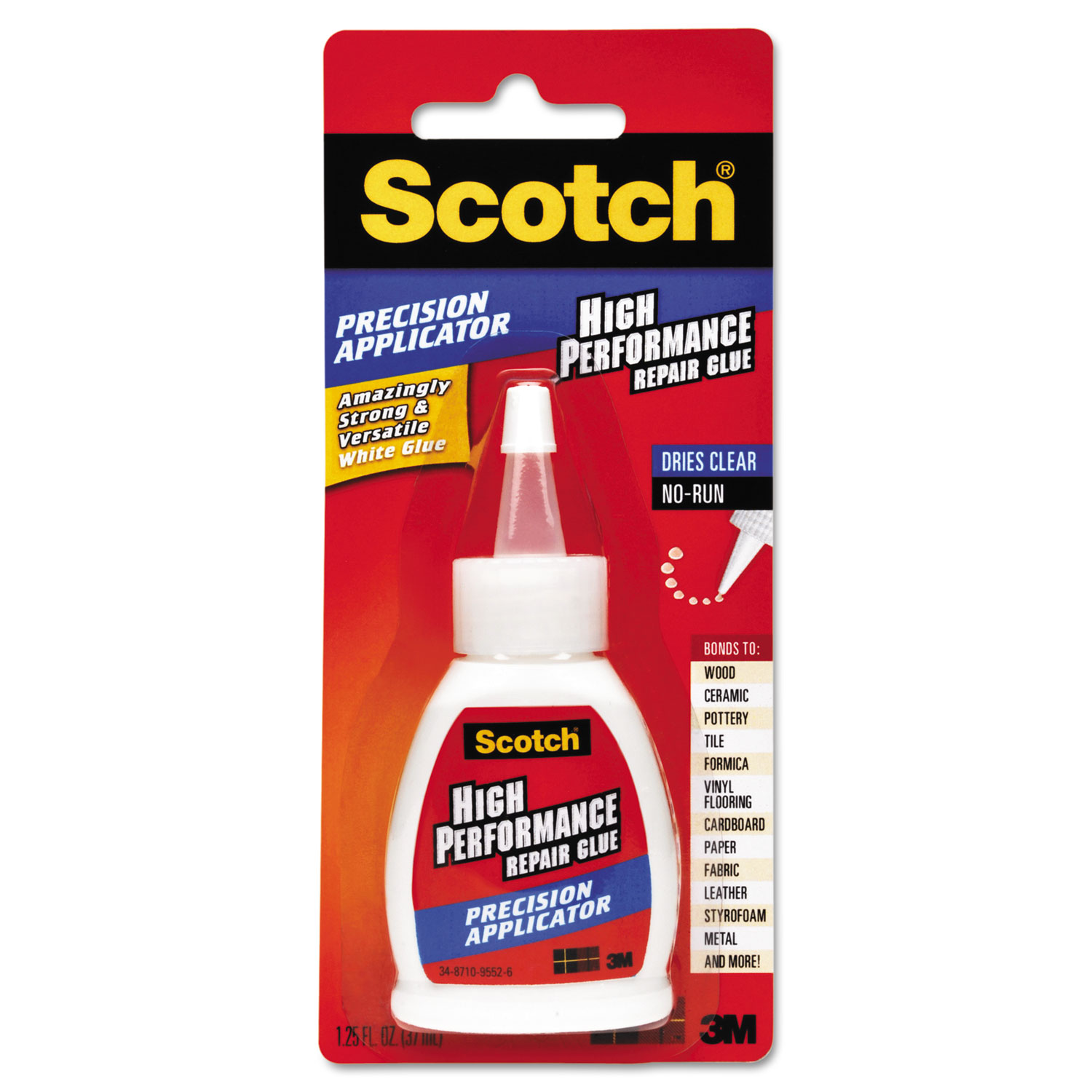  Scotch ADH669 Maximum Strength All-Purpose High-Performance Repair Glue, 1.25 oz, Dries Clear (MMMADH669) 