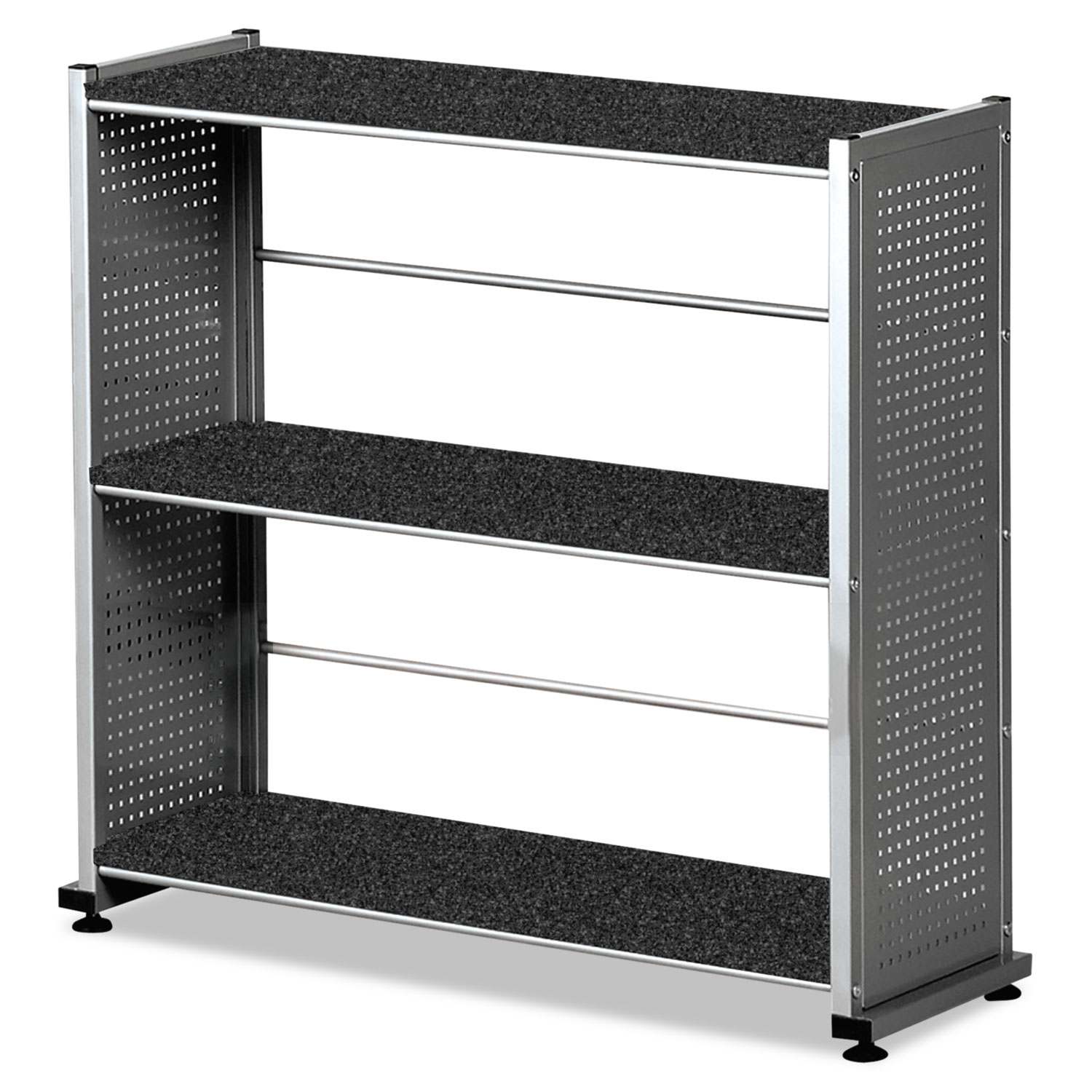 Eastwinds Accent Shelving, Three-Shelf, 31-1/4w x 11d x 31h, Anthracite
