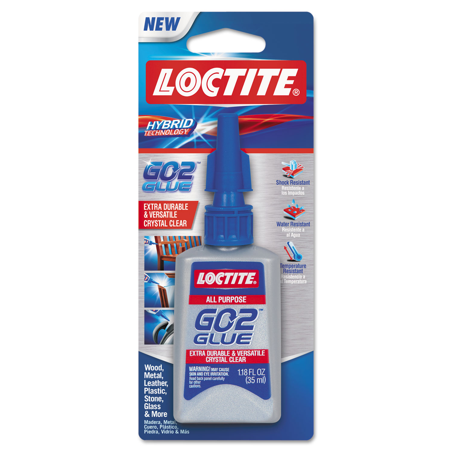  Loctite 1710836 Go 2 Glue, 1.18 oz, Dries Clear (LOC1710836) 