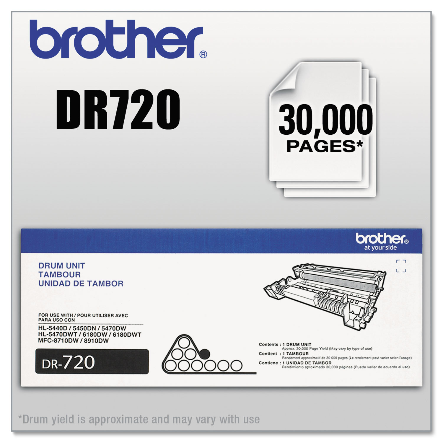  Brother DR720 DR720 Drum Unit, 30000 Page-Yield (BRTDR720) 