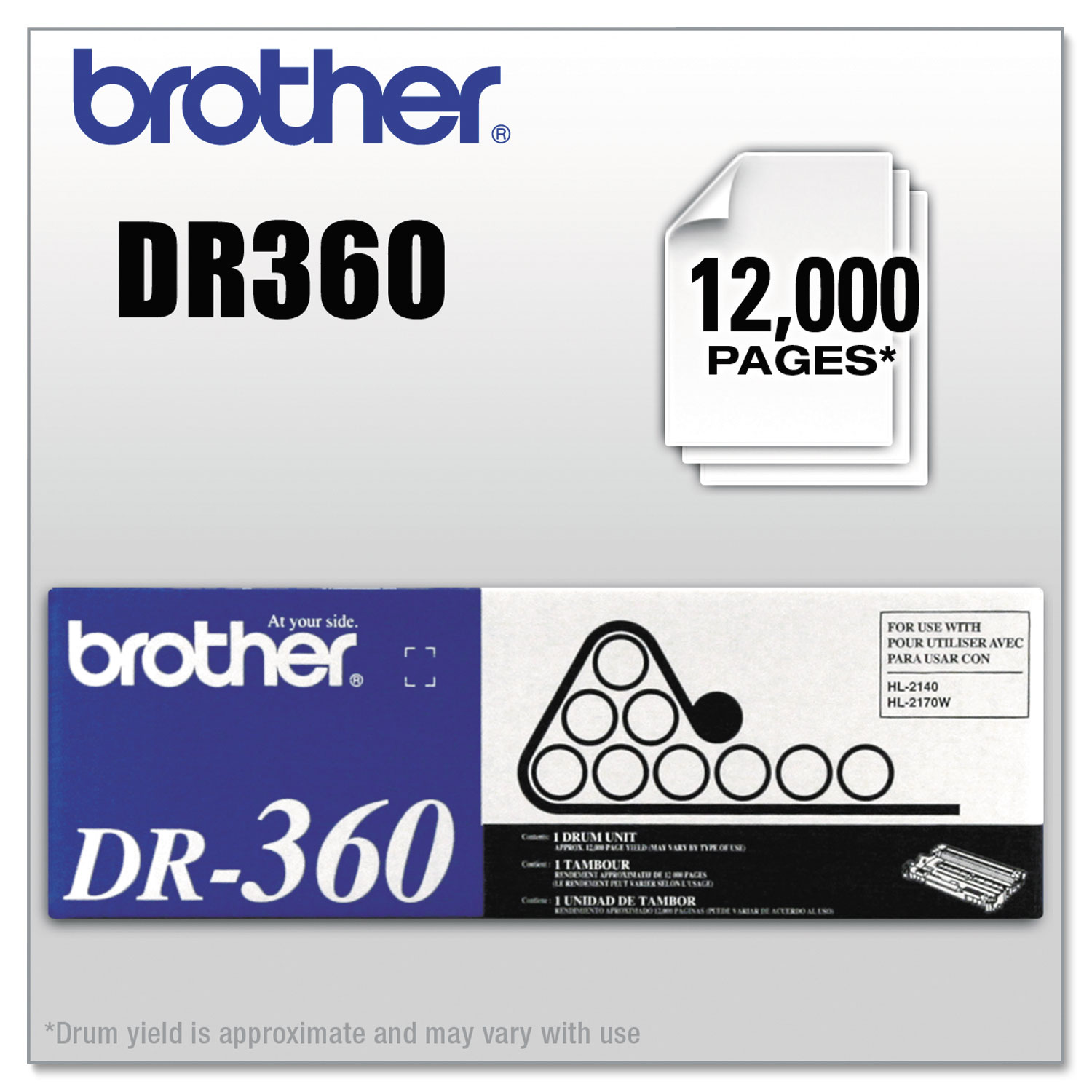  Brother DR360 DR360 Drum Unit, 12000 Page-Yield (BRTDR360) 