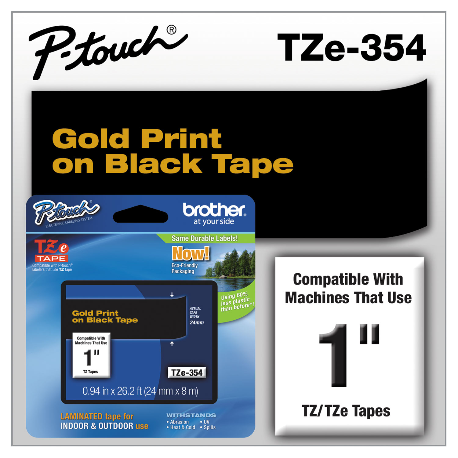 brttze354 brother p touch tze standard adhesive labeling tape buy on purpose