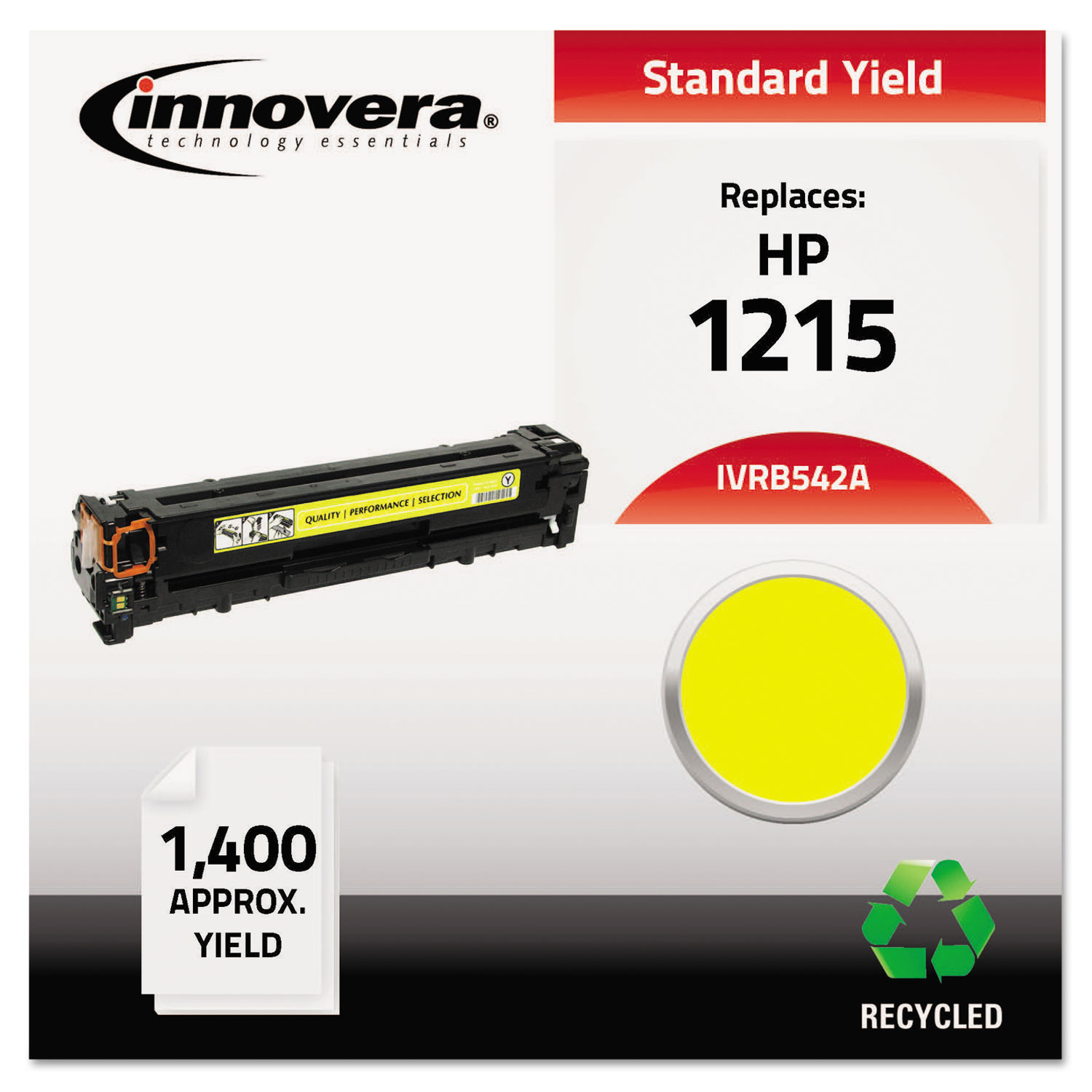 Remanufactured CB542A (125A) Toner, Yellow