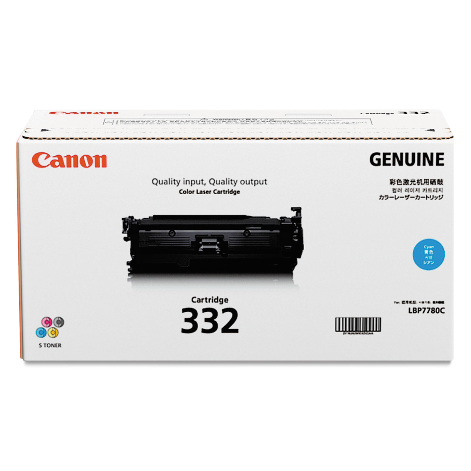  Canon 6262B012 6262B012 (332) Toner, 6400 Page-Yield, Cyan (CNM6262B012) 