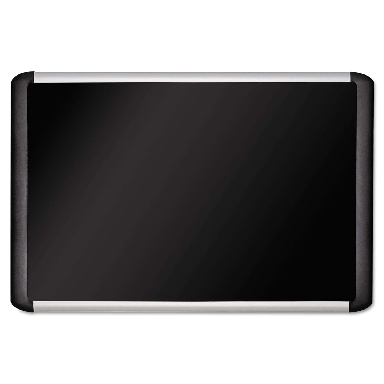  MasterVision MVI210301 Black fabric bulletin board, 48 x 96, Silver/Black (BVCMVI210301) 