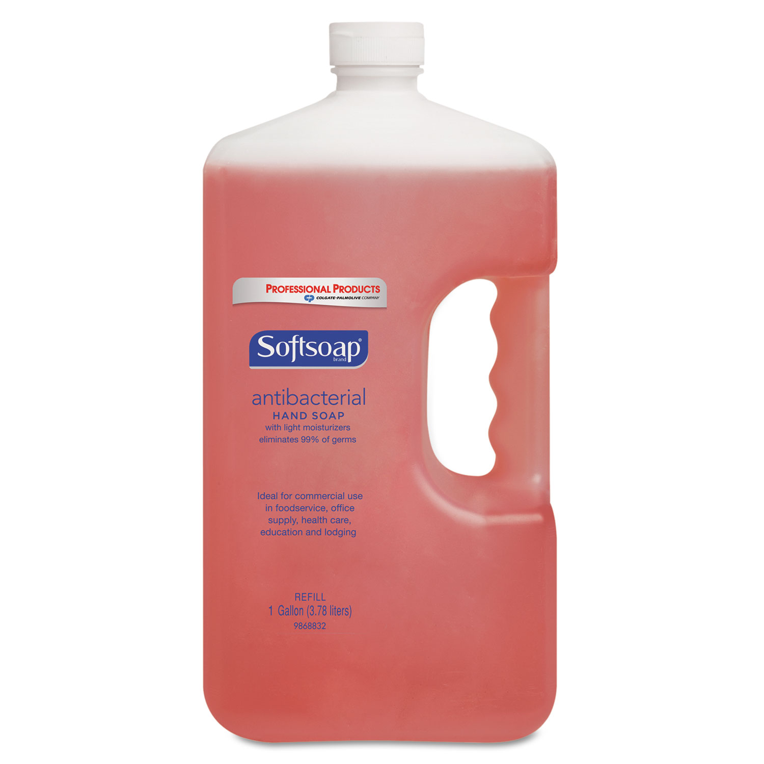  Softsoap 01903 Antibacterial Liquid Hand Soap Refill, Crisp Clean, Pink, 1gal Bottle (CPC01903EA) 