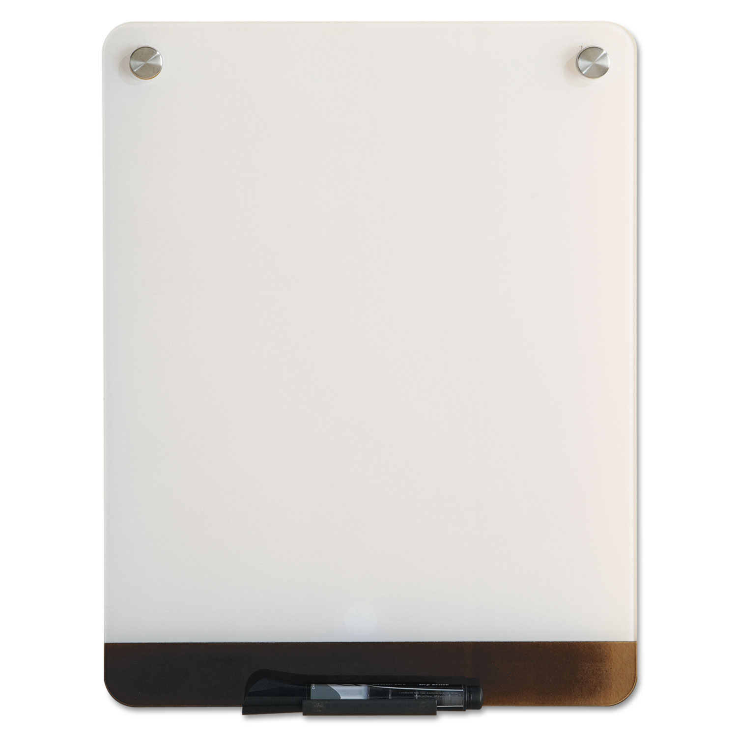  Iceberg 31120 Clarity Glass Personal Dry Erase Boards, Ultra-White Backing, 12 x 16 (ICE31120) 
