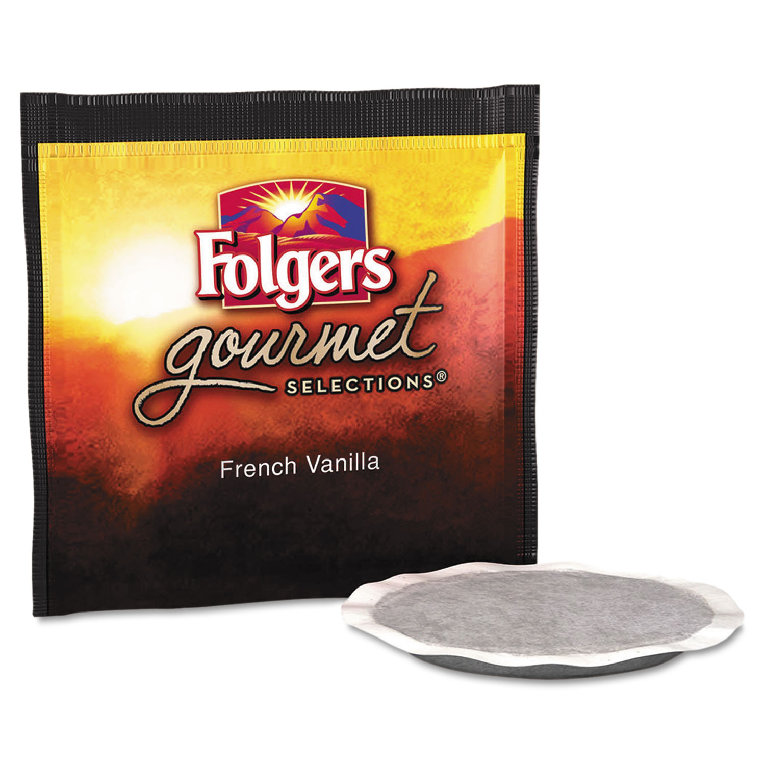  Folgers 2550063102 Gourmet Selections Coffee Pods, French Vanilla, 18/Box (FOL63102) 