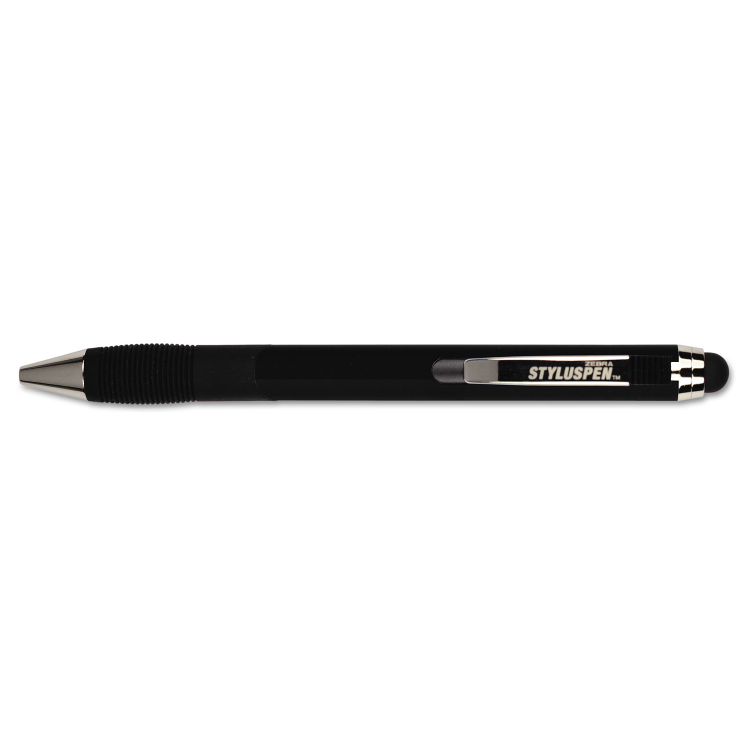  Zebra 33311 StylusPen Retractable Ballpoint Pen/Stylus, Black (ZEB33311) 