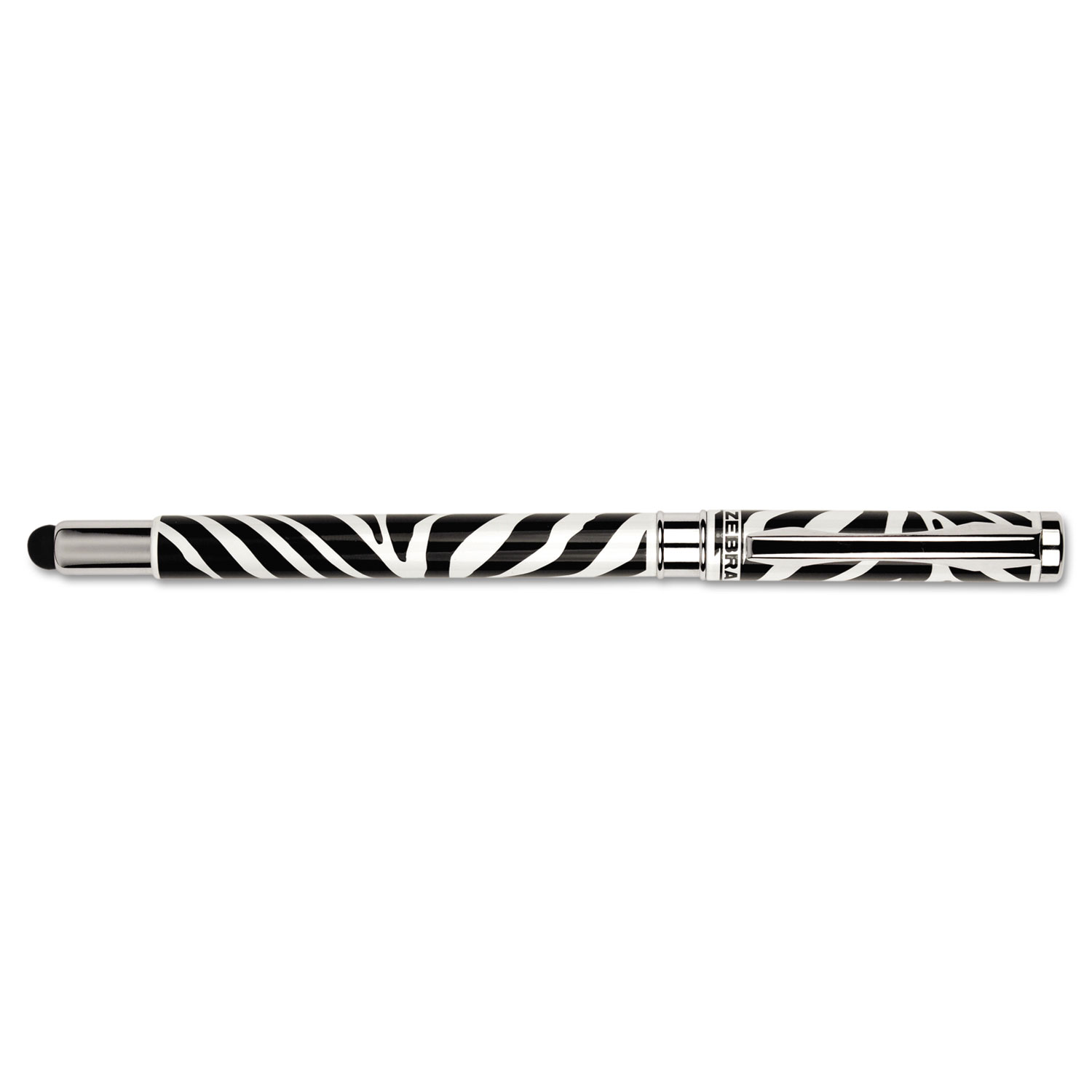 StylusPen Capped Ballpoint Pen/Stylus, Zebra Print