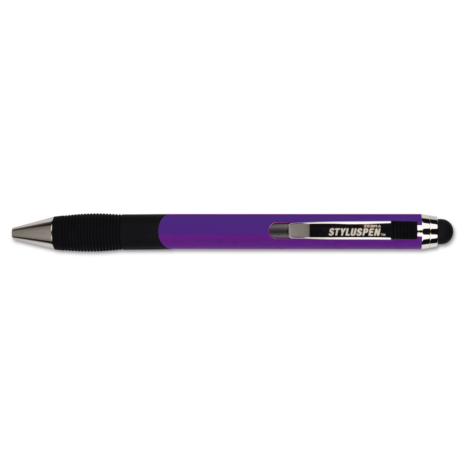 StylusPen Retractable Ballpoint Pen/Stylus, Purple