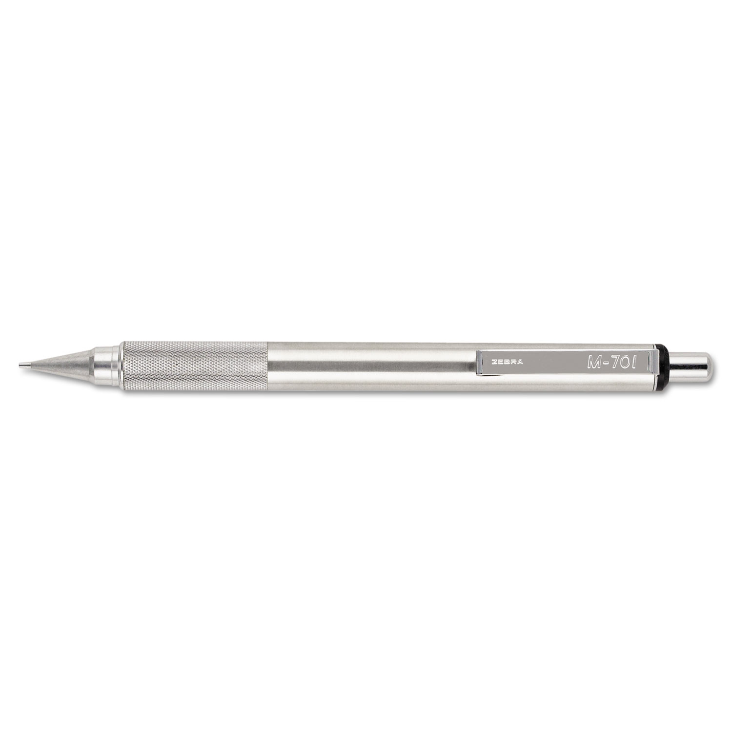 M-701 Mechanical Pencil, 0.7 mm, HB (#2.5), Black Lead, Silver Barrel