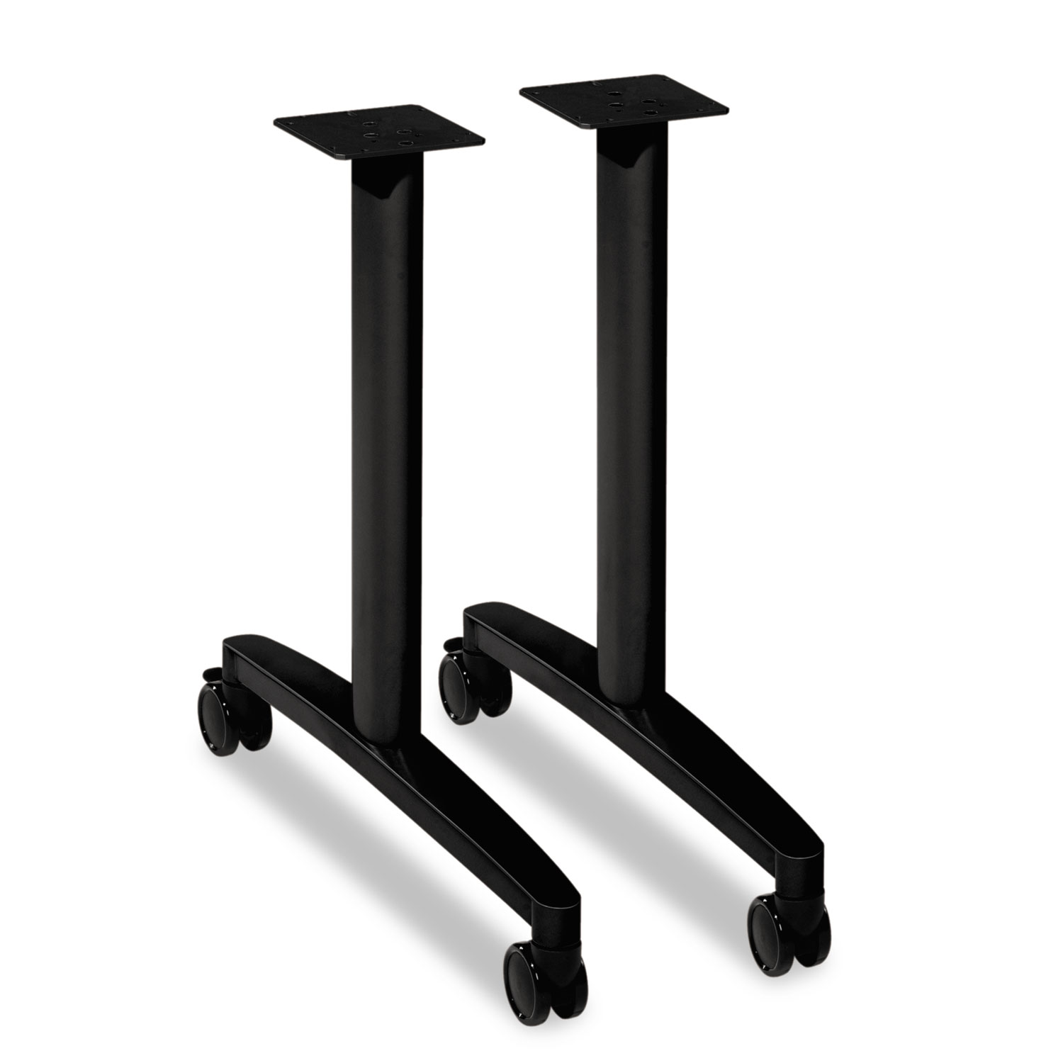 Huddle T-Leg Base for 24 and 30 Deep Table Tops, Black