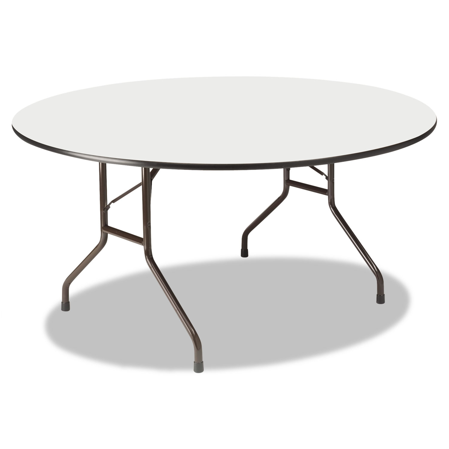  Iceberg 55267 Premium Wood Laminate Folding Table, 60 Dia. x 29h, Gray Top/Charcoal Base (ICE55267) 