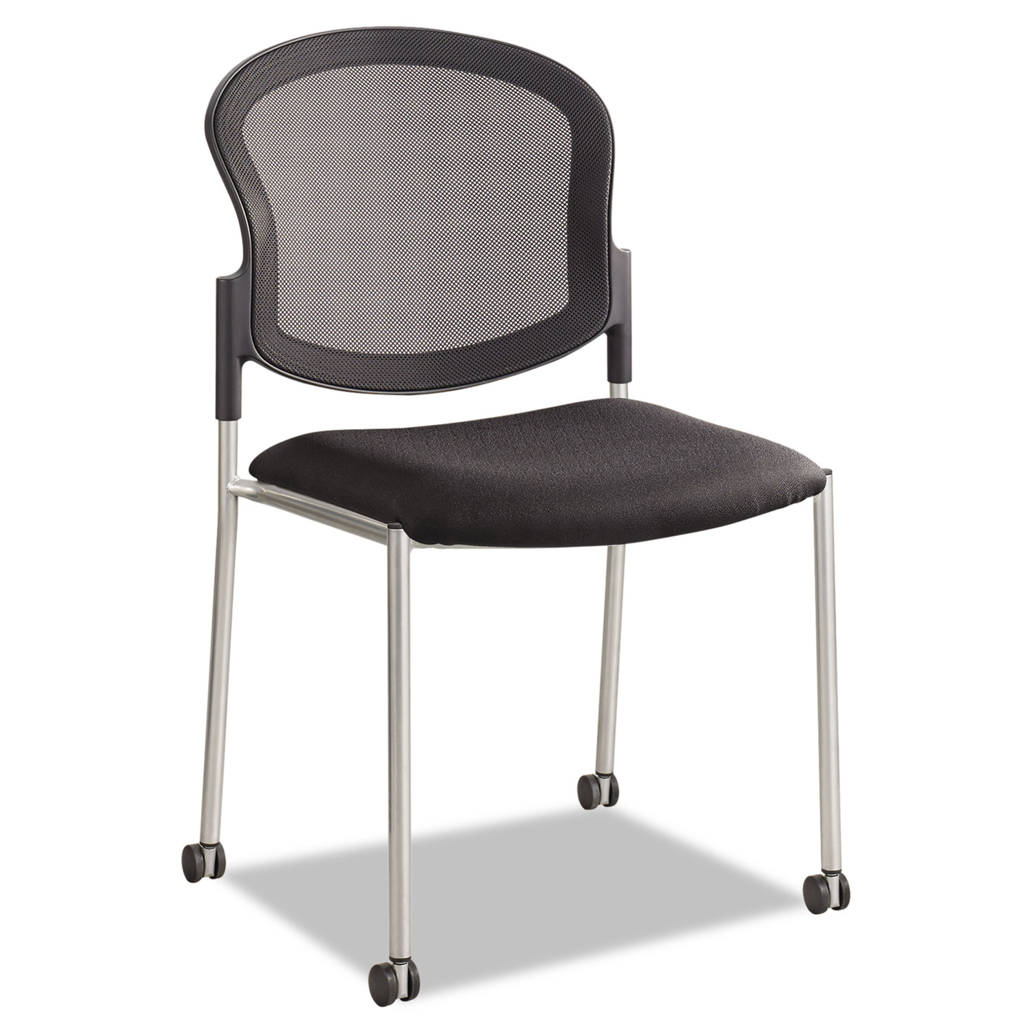 Diaz Guest Chair, Mesh Back/Fabric Seat, Black