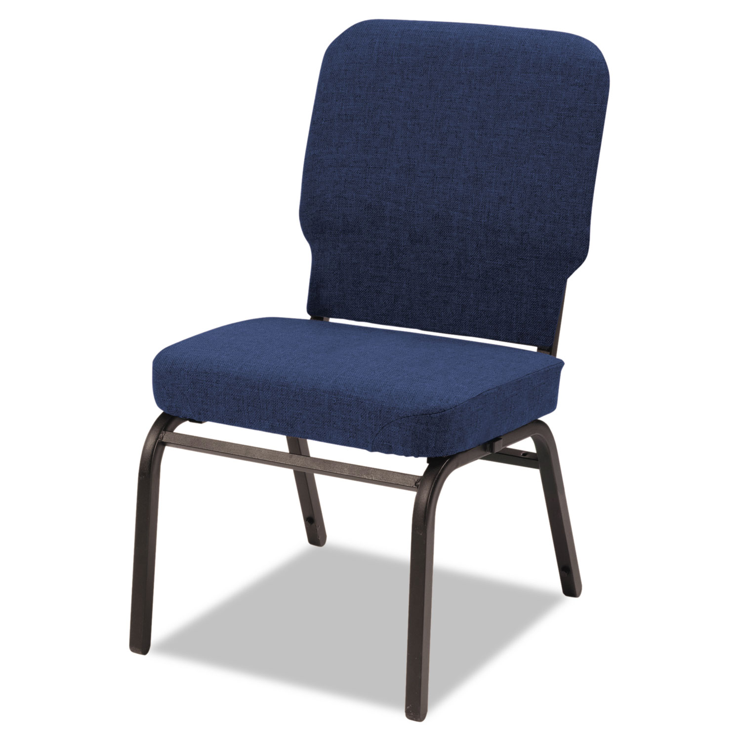 Oversize Stack Chair, Navy Fabric Upholstery, 2/Carton