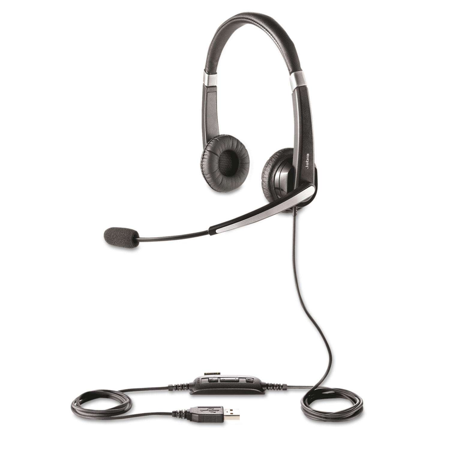 UC Voice 550 Binaural Over-the-Head Corded Headset, Microsoft Certified