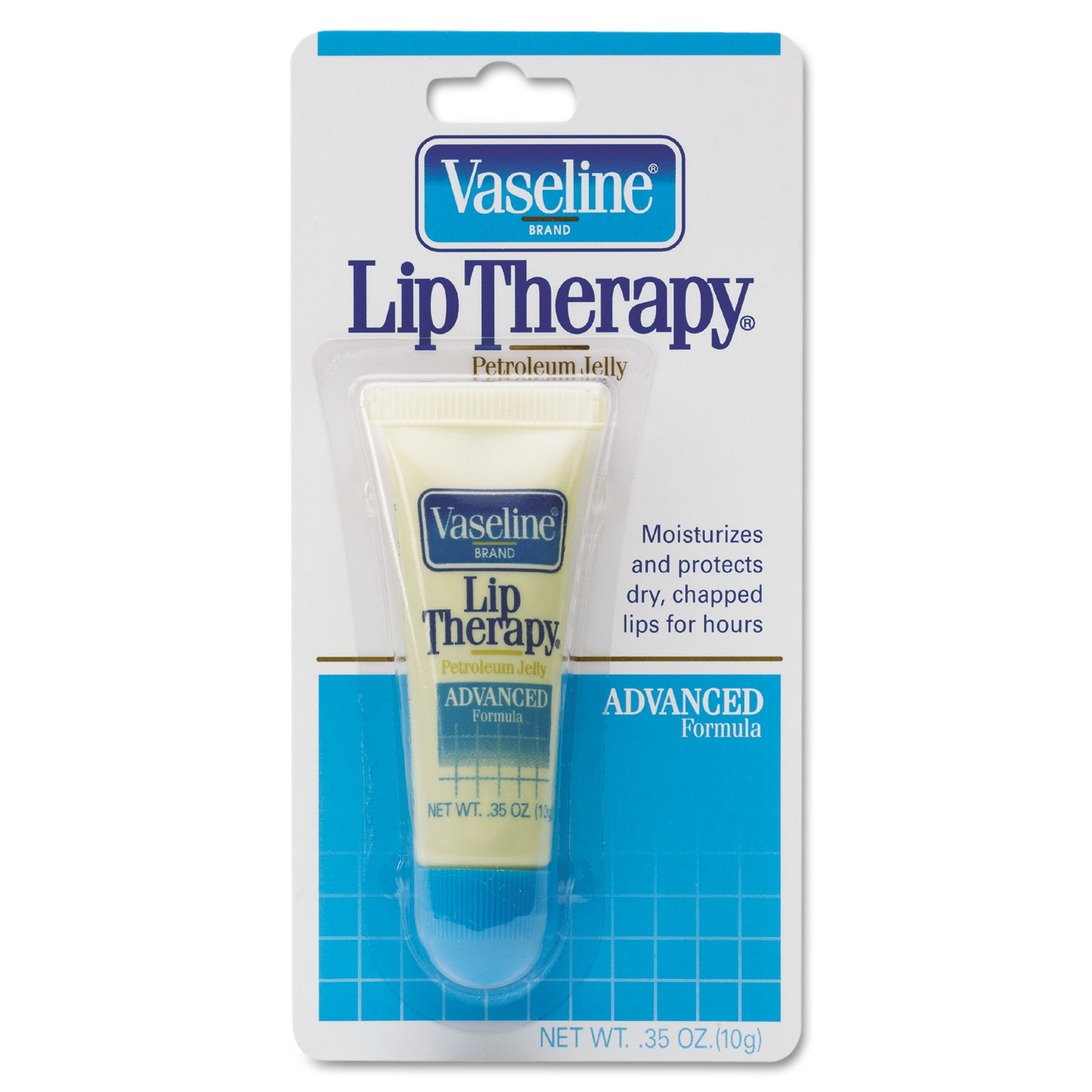 Lip Therapy Advanced Lip Balm, 0.35 oz Tube, Regular Flavor, 72/Carton