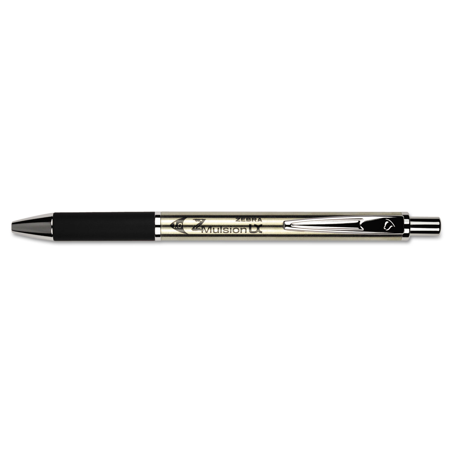 Z-Mulsion LX Retractable Steel Ballpoint Pen, 1.0 mm, Black