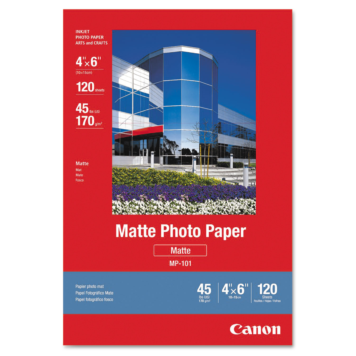  Canon 7981A014 Matte Photo Paper, 4 x 6, Matte White, 120/Pack (CNM7981A014) 