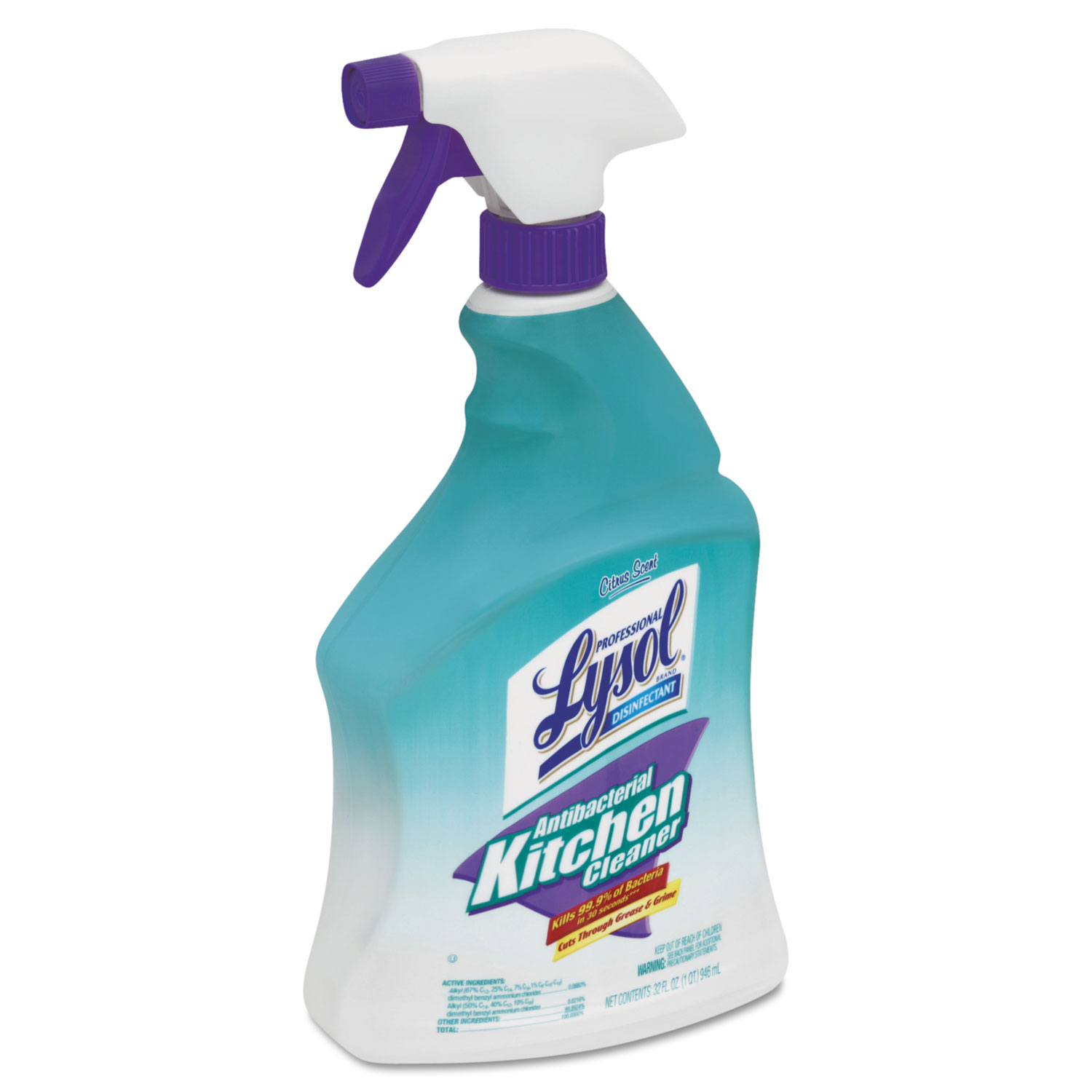 Antibacterial Kitchen Cleaner, 32oz Spray Bottle