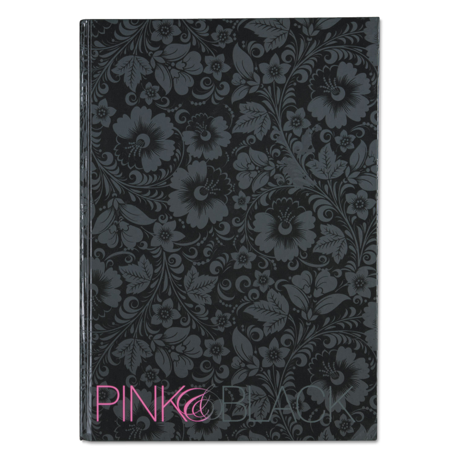  Pink & Black 400015934 Notebook, Medium/College Rule, Black/Pink/Floral Cover, 11.68 x 8.25, 96 Sheets (JDK400015934) 