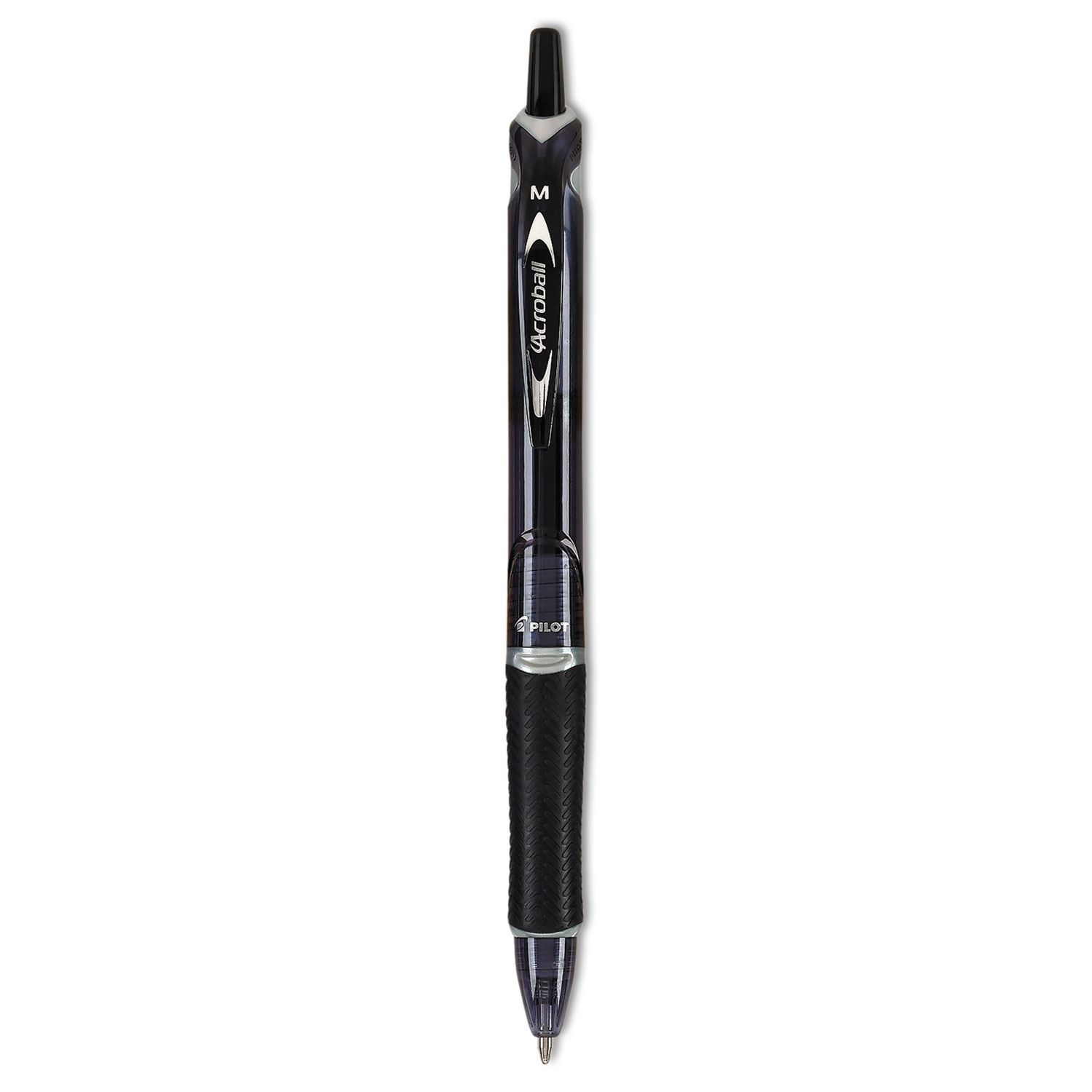  Pilot 31821 Acroball Colors Advanced Ink Retractable Ballpoint Pen, 1mm, Black Ink/Barrel (PIL31821) 