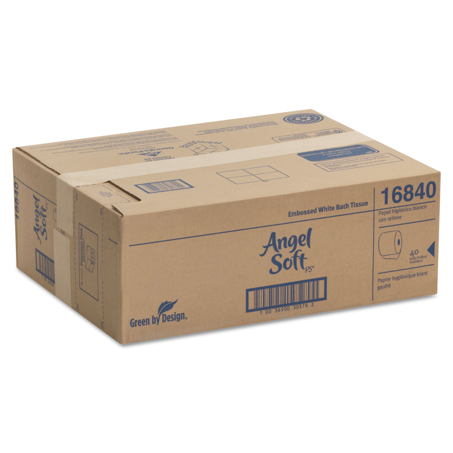 Angel Soft ps Premium Bathroom Tissue, 450 Sheets/Roll, 40 Rolls/Carton