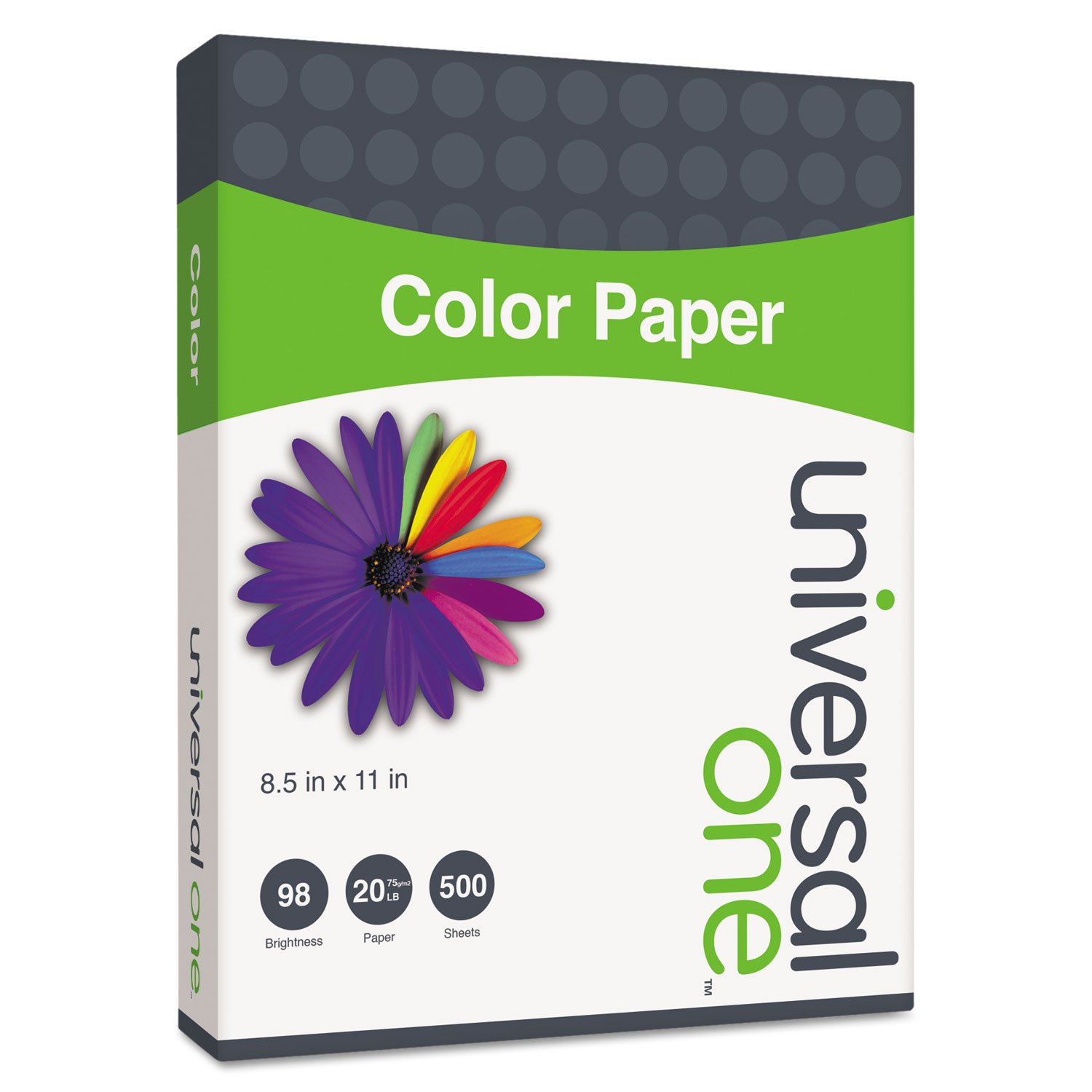 Deluxe Colored Paper, 20lb, 8.5 x 11, Canary, 500/Ream