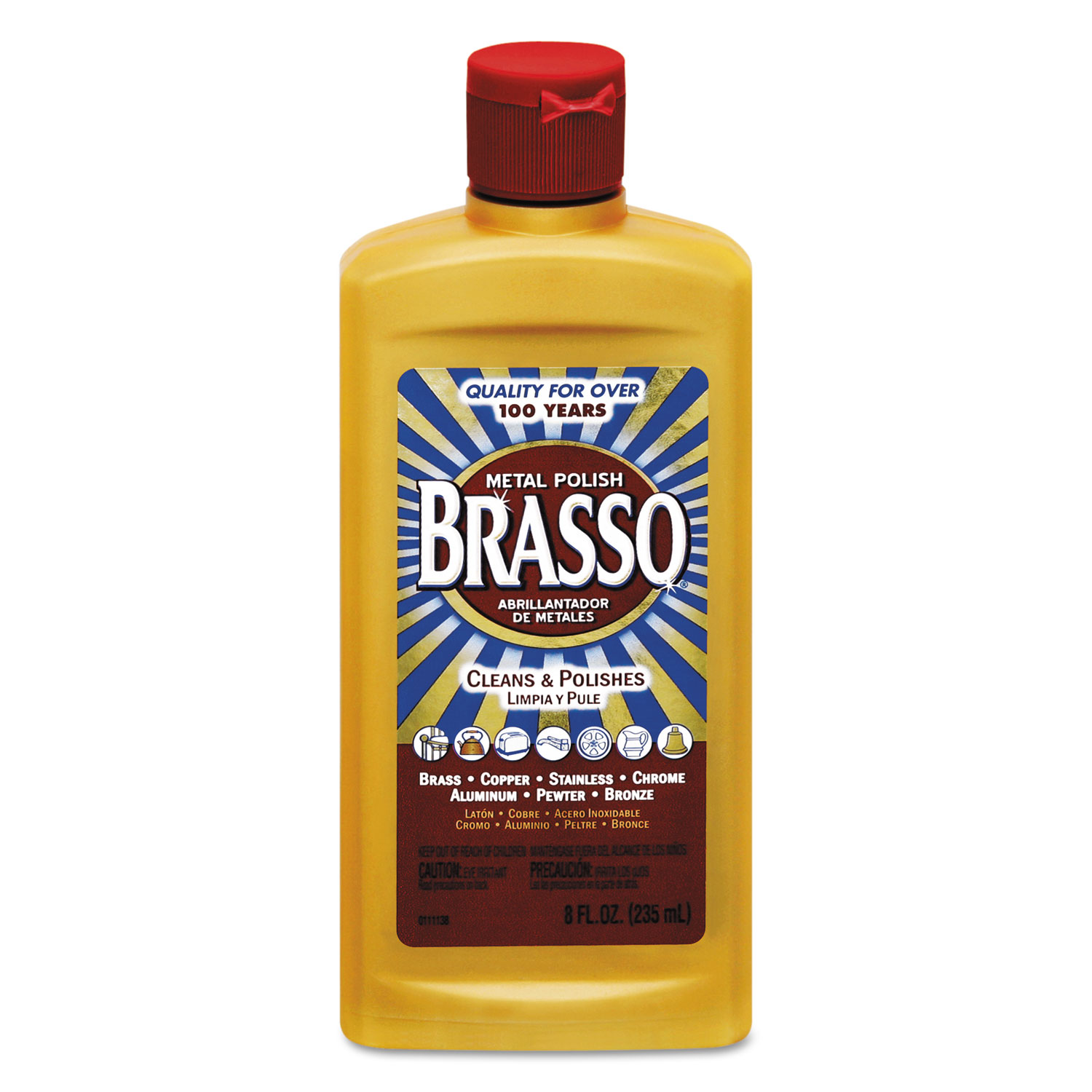  BRASSO 26600-89334 Metal Surface Polish, 8 oz Bottle (RAC89334) 